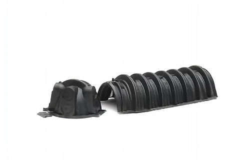 Chamber system with plastic leach field chambers