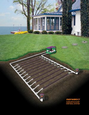 Drip distribution septic system with pressure lines