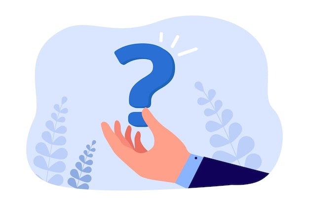 FAQ illustration with question mark
